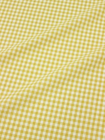 Мерный лоскут - Вареный (стираный) хлопок "Клетка (0.4*0.4см)" цв.желтый, ш.2.5м, хлопок-100%