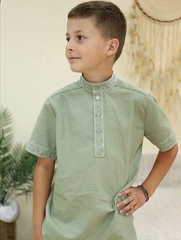 Детская рубашка из хлопкольна