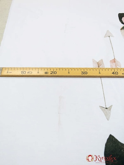 БРАК(цена снижена)Перкаль Купон детского пододеяльника "Охотники", 112*150см, хлопок-100%,110гр/м.кв