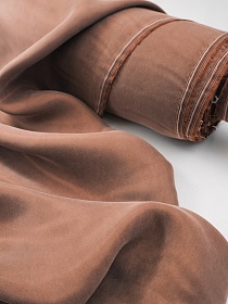 Купра цв.Карамельное какао, ш.1.35м, купра-100%, 110гр/м.кв 