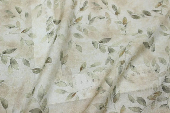 Вискозный шифон (Digital) "Ветвистая гармония", ш.1.5м, вискоза-75%, нейлон-25%, 55гр/м.кв