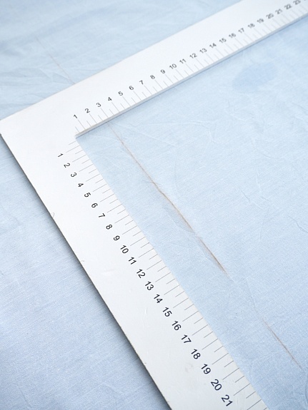 Вареный (стираный) хлопок цв.Св.небесно-голубая дымка меланж, СОРТ2, ш.2.5м, хл-100%, 120гр/м.кв