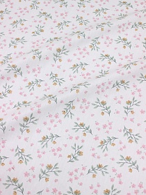 Сатин "Адина - веточки-цветочки", (комп), ш.2.35м, хлопок-100%, 120гр/м.кв