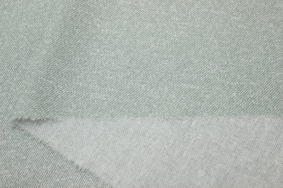Бязь "Рубчик меланж" цв.морозно-мятная дымка, ш.2.2м, хлопок-100%, 120гр/м.кв