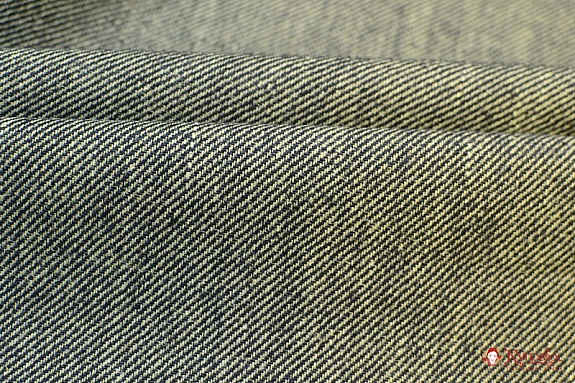 Лен костюмный пестротканый "Чернильная саржа", ш.1.45м, лен-100%, 320гр/м.кв