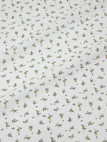 Импорт. хлопок "Нежный сонет" цв.белый, СОРТ2, ш.1.45м, хлопок-100%, 100гр/м.кв