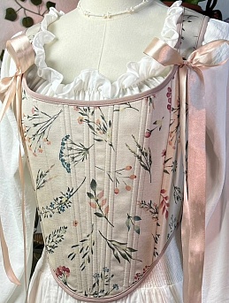 Нежный корсет из полульна "Разнотравица"