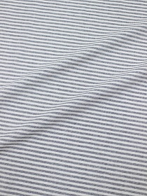 Полулен постельный с эфф. мятости "Серый меланж-узкая полоска",(комп)  ш.2.65м, лен-29%, хлопок-71%,