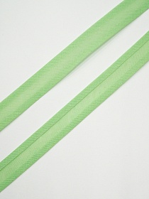 Косая бейка цв.Салатовый фреш, ш.15мм, хлопок-100%