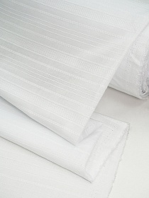 Фактурный хлопок "Рельефные полоски" цв.Белый (отбеленный), ш.1.45м, хлопок-100%, 115гр/м.кв