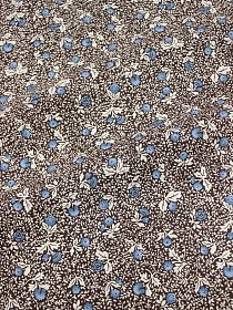 Импорт. хлопок "Агапия" цв.коричневый, ш.1.45м, хлопок-100%, 100гр/м.кв