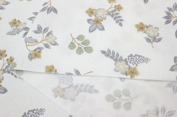 Муслин Премиум двухслойный гладкий "Асель", ш.2.5м, хлопок-100%, 120гр/м.кв