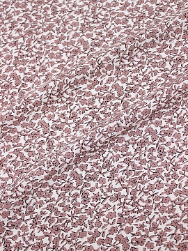 Штапель "Цветочный шарм" цв.розово-сиреневый, ш.1.45м, вискоза-100%, 100гр/м.кв 