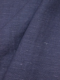 Лен с вискозой с эф.мятости цв.Чернильный флер с фиолетовым оттенком, СОРТ2, 1.43м, лен-53%,виск-47%