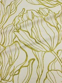 Полулен-Сатин "Графика - тюльпаны", ш.2.2 м, лен-22%, хлопок-78%, 190гр/м.кв