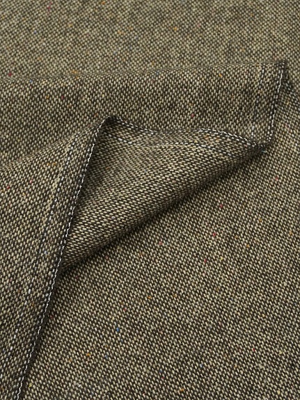 Шерсть костюмная Твид  цв.Коричнево-бежевый, ш.1.5м, шерсть-30%, п/э-70%, 270гр/м.кв