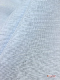 Полулен однотонный цв.Бледно-голубой, шир.1,5м, лен-50%, хлопок-50%