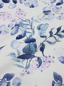 Рогожка "Изящный эвкалипт", ш.1.5м, хлопок-100%, 165гр/м.кв