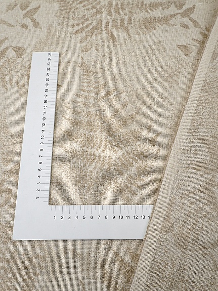 Полульняной жаккард "Монтеверде" цв.суровый, ш.2.85м, лен-71%, хлопок-29%, 265гр/м.кв