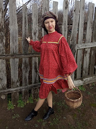 Женское платье из хлопка