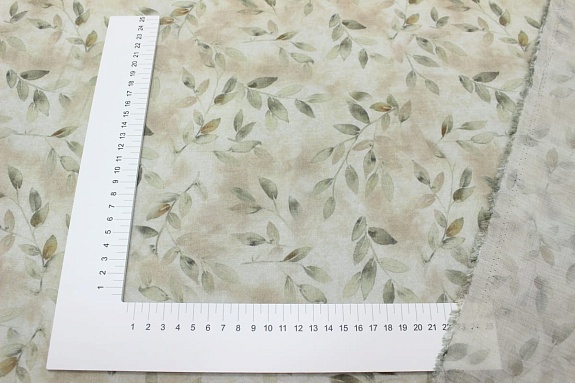 Вискозный шифон (Digital) "Ветвистая гармония", ш.1.5м, вискоза-75%, нейлон-25%, 55гр/м.кв