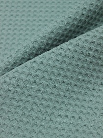 Вафельное премиум-полотно "Italy" цв.Полынь, ш.1.5м, хлопок-100%, 240гр/м.кв