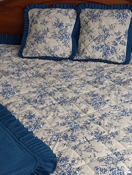 Покрывало из полульна "Райские птицы"