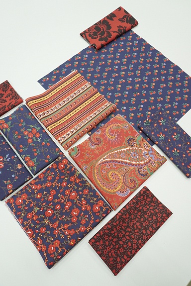 Набор тканей для рукоделия "Наследие мануфактур", 35*35 см, 10 шт