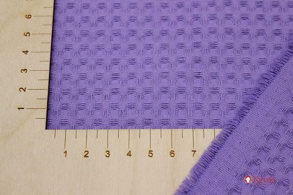 Вафельное премиум-полотно "Italy" цв.Сирень-4, ш.1.5м, хлопок-100%, 240гр/м.кв