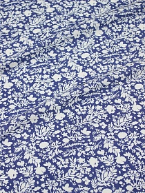 Штапель "Аделис" цв.синий, ш.1.45м, вискоза-100%, 95гр/м.кв