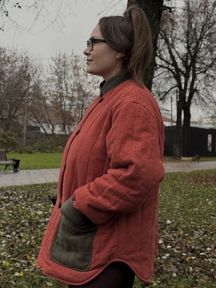 Стильная куртка из крапивы