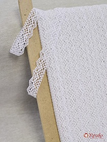 Кружево цв.белый, ш.22мм, хлопок-90%, п/э-10%#013968