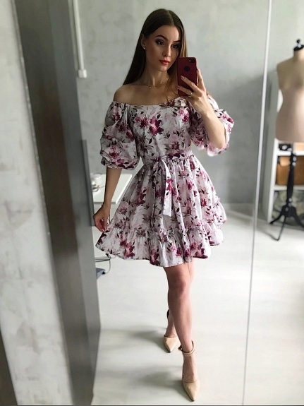 Женское платье из перкали