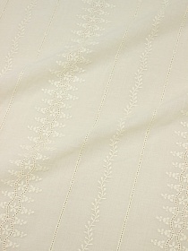 Шитье "Цветочное пробуждение" цв.кремовый, ш.1.5м (выш.часть1.35м), батист, хлопок-100%, 80гр/м.кв