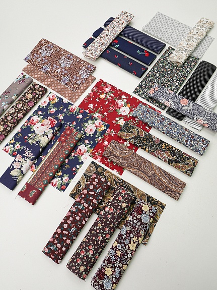 Набор тканей для рукоделия "Импортный хлопок: Цветочные напевы", 20*20 см, 25 шт
