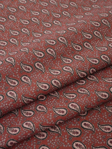 Хлопколен "Наиля" цв.терракотово-коричневый, СОРТ2, ш.1.5м, лен-20%, хлопок-80%, 170гр/м.кв