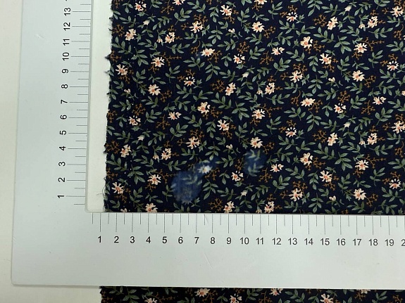 Импорт. хлопок "Мелания" цв.чернильный, СОРТ2, ш.1.48м, хлопок-100%, 100гр/м.кв