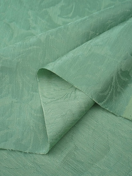 Лен с вискозой жаккард "Севилья" цв.зеленый, ш.1.6м, лен-48%, вискоза-52%, 160гр/м.кв