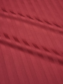 Сатин-страйп цв.Красно-терракотовый (1см*1см), ш.2.2м, хлопок-100%, 130гр/м.кв