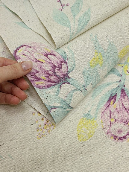 Полулен "Протея" (на суровом), ш.1.5м, лен-30%, хлопок-70%, 155гр/м.кв