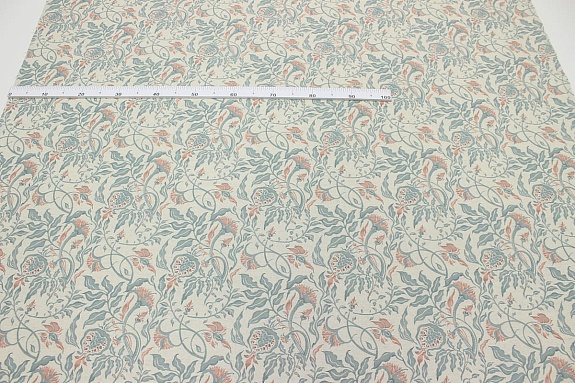 Мерный лоскут Полулен "Гранатовое настроение" (на суровом), ш.1.5м, лен-30%,хлопок-70%, 147гр/м.кв