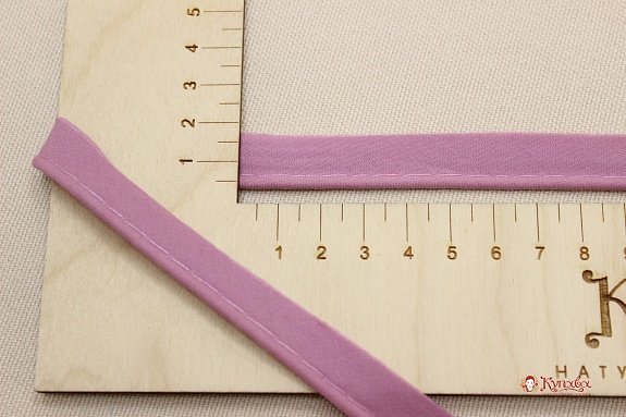 Кант отделочный цв.розовая сирень, ш.15мм/3мм, хлопок-100%