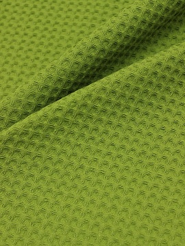 Вафельное премиум-полотно "Italy" цв.Зеленая олива, ш.1.5м,  хлопок-100%, 240гр/м.кв 