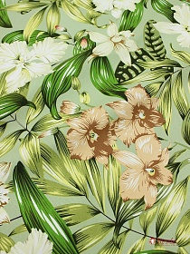 Интерьерный хлопок "Лето" цв.зеленый тростник, ш.1.5м, хлопок-100%, 250гр/м.кв