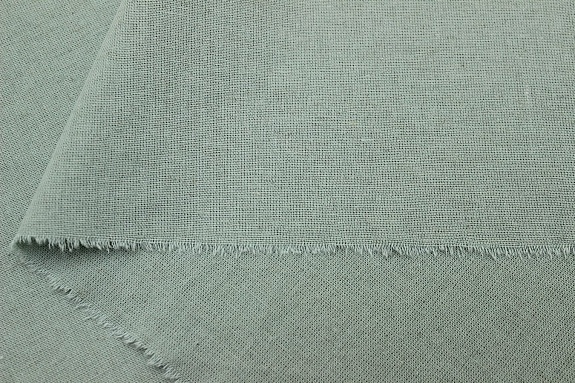 Полулен постельный с эффектом мятости цв.Винтажная мята, ш.2.15м, лен-30%, хлопок-70%, 155гр/м.кв