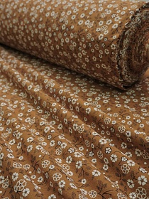 Теплый хлопок "Нелли" цв.т.ореховый мусс, ш.1.5м, хлопок-100%, 160гр/м.кв