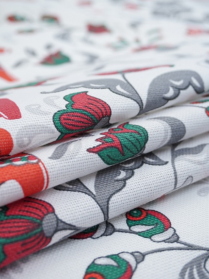 Рогожка "Городецкая лошадка", ш.1.5м, хлопок-100%, 165гр/м.кв