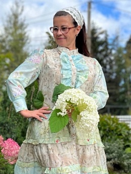 Платье из вискозного шифона - нежнее нежного