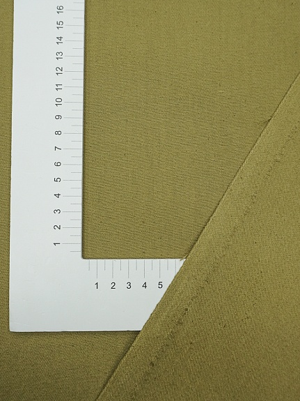 Саржа цв.Оливково-коричневый, ш.1.55м, хлопок-100%, 270гр/м.кв