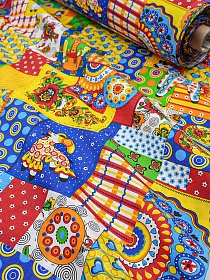 Бязь "Дымка" цв.синий, ш.1.5м, хлопок-100%, 120гр/м.кв